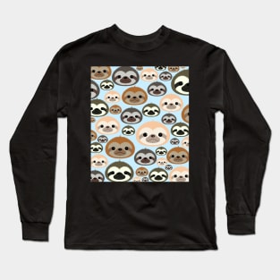 Cute Sloths Everywhere Long Sleeve T-Shirt